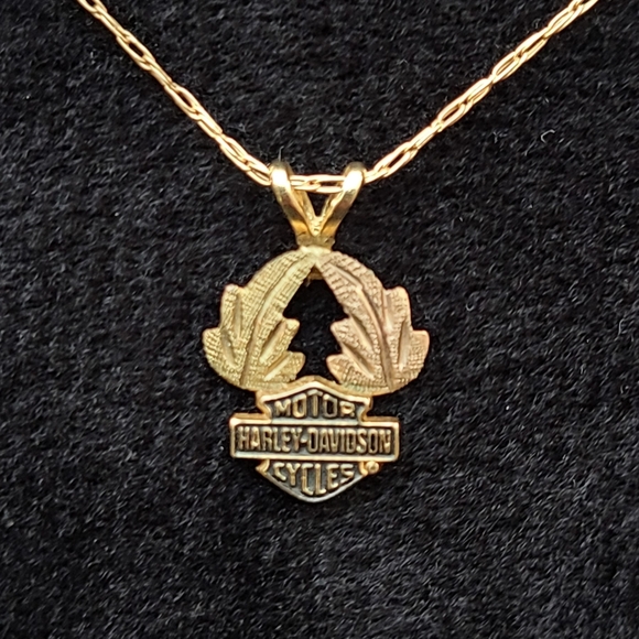 Harley Davidson 10k gold necklace - Picture 5 of 6